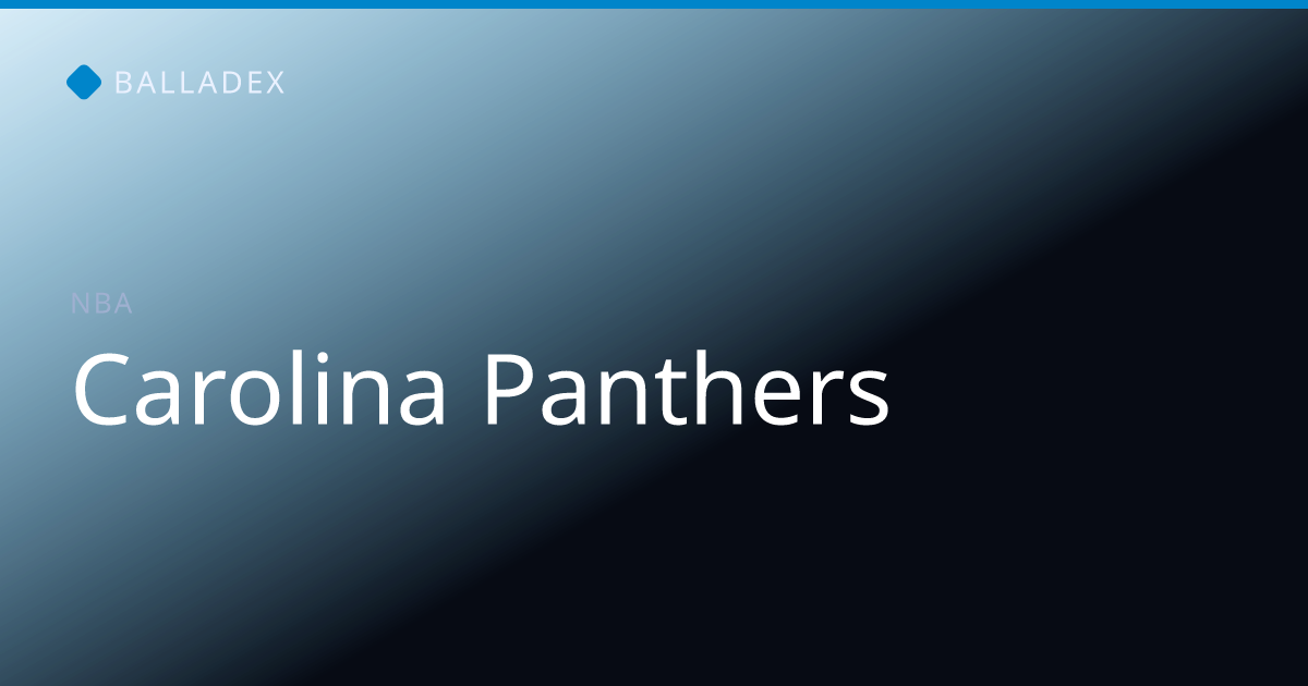 Carolina Panthers Depth Chart 2026 — Oct 22 | Balladex